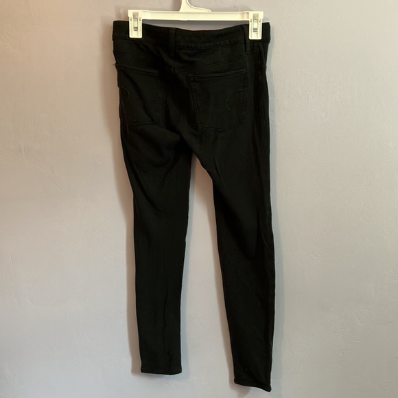 American Eagle black quilted jeggings Sz 2 regular - Picture 8 of 8